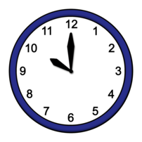 Illustration: Eine Uhr zeigt 10 Uhr.