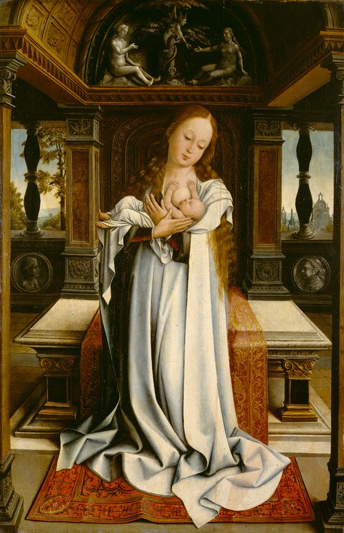 Barend van Orley, Maria mit dem Kind, um 1515, Gemälde, Öl auf Eichenholz