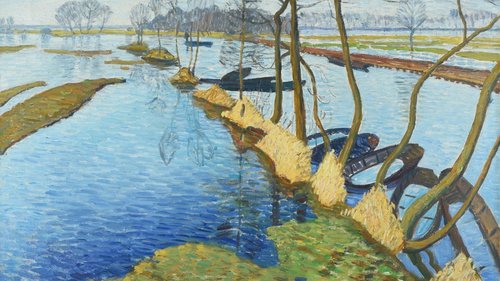 Otto Modersohn, Überschwemmung, 1912, Gemälde, Öl auf Leinwand