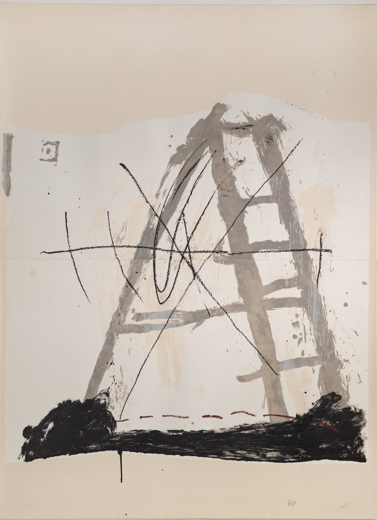 Antoni Tàpies, L'échelle, 1968