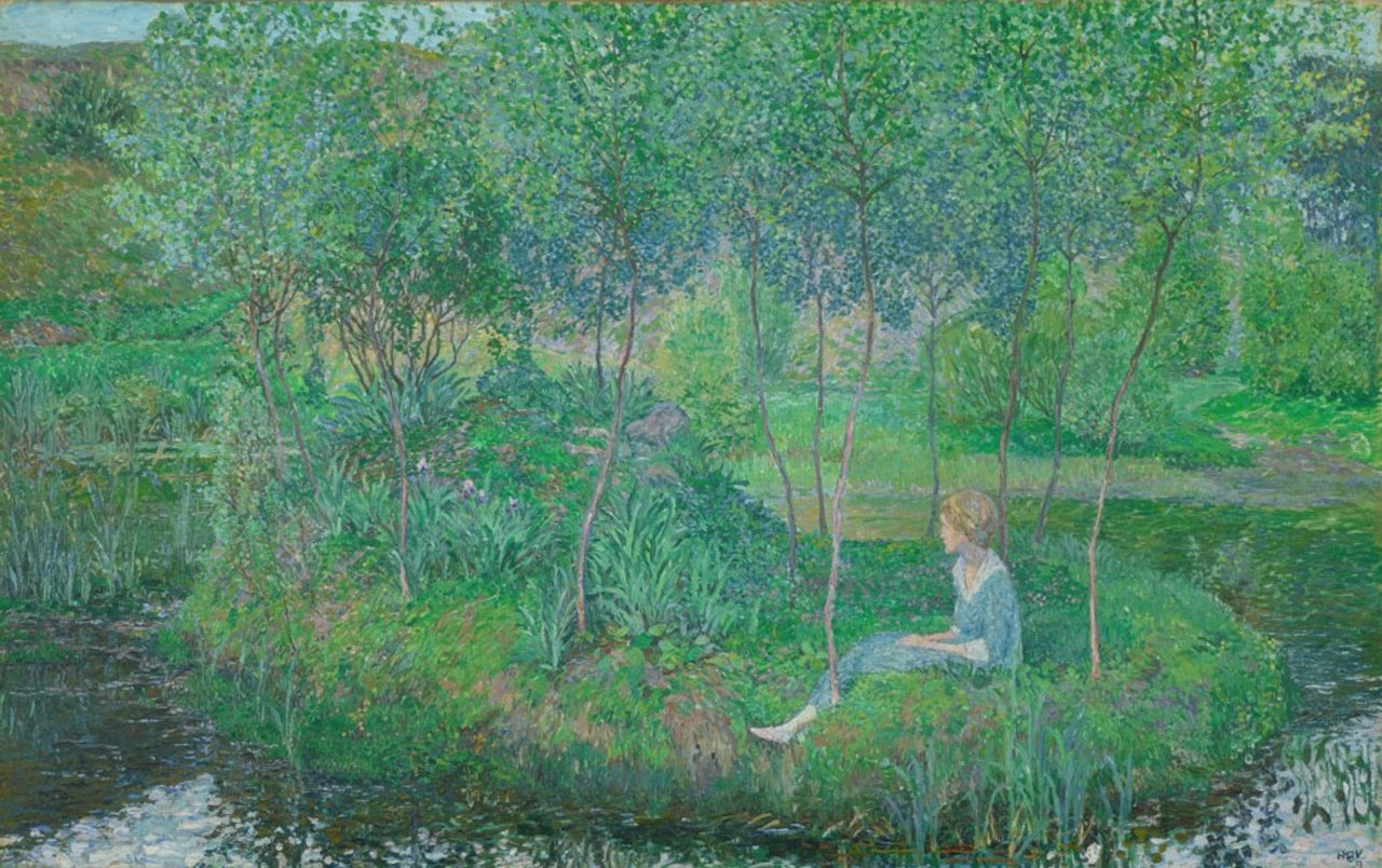 Heinrich Vogeler, Frühling, 1913, Gemälde, Öl auf Leinwand