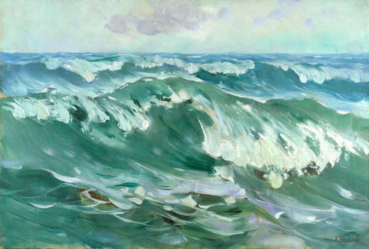 Karl Hagemeister, Die Welle, 1914, Gemälde, Öl auf Leinwand