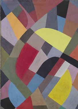 Otto Freundlich, Abstrakte Komposition, 1936 bis 1938, Gouache auf Karton