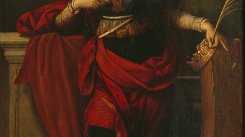 Benvenuto Tisi, Die Heilige Katharina von Alexandria, 1529, Gemälde, Öl auf Leinwand