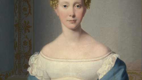 Friedrich Bury, Prinzessin Caroline von Hessen, 1820, Gemälde, Öl auf Leinwand