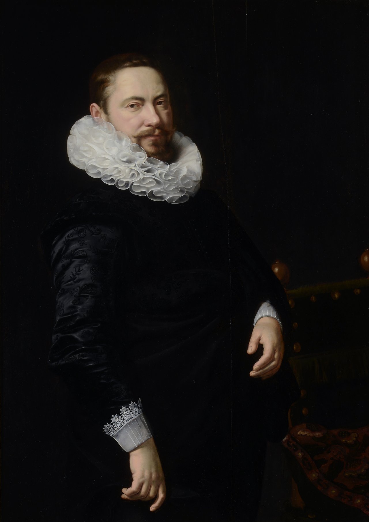 Nicolaes Eliasz. Pickenoy, Portrait eines bärtigen Herrn, 1620, Gemälde, Öl auf Eichenholz