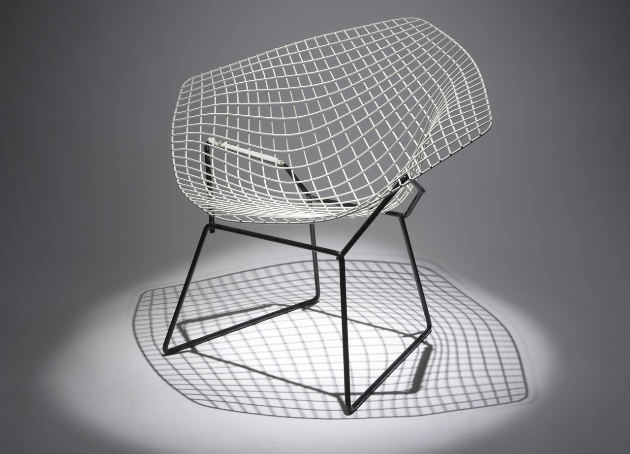Entwurf: Harry Bertoia, Ausführung: Knoll International, Diamond Chair, 1952, Kunstgewerbe/Design, Stuhl aus Draht