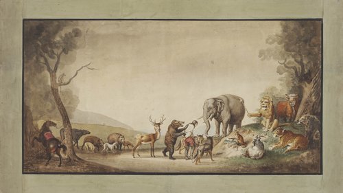 J.H.W. Tischbein, Szene aus dem Leben des Jägers, zwischen 1799 und 1806