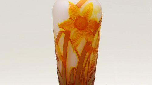 Emile Gallé, Vase, 1900, Material: Glas, mit farbigem Überfang