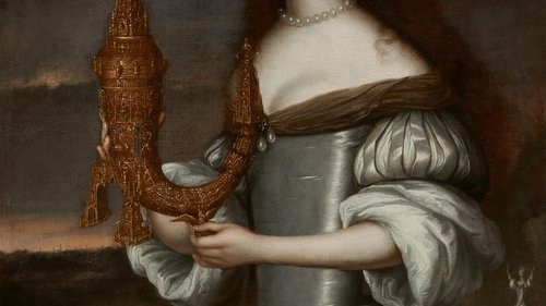 Unbekannter Künstler, Die Jungfrau mit dem Wunderhorn, um 1684, Gemälde, Öl auf Leinwand