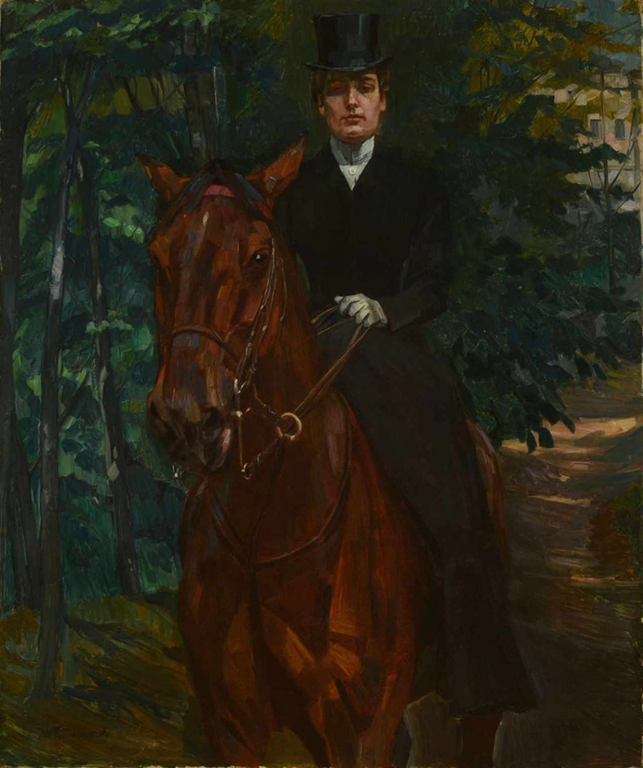 Wilhelm Trübner, Lina von Schauroth, 1902, Gemälde, Öl auf Leinwand