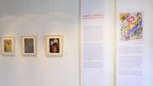 Ausstellungsansicht „Marc Chagall – Der Exodus-Zyklus”