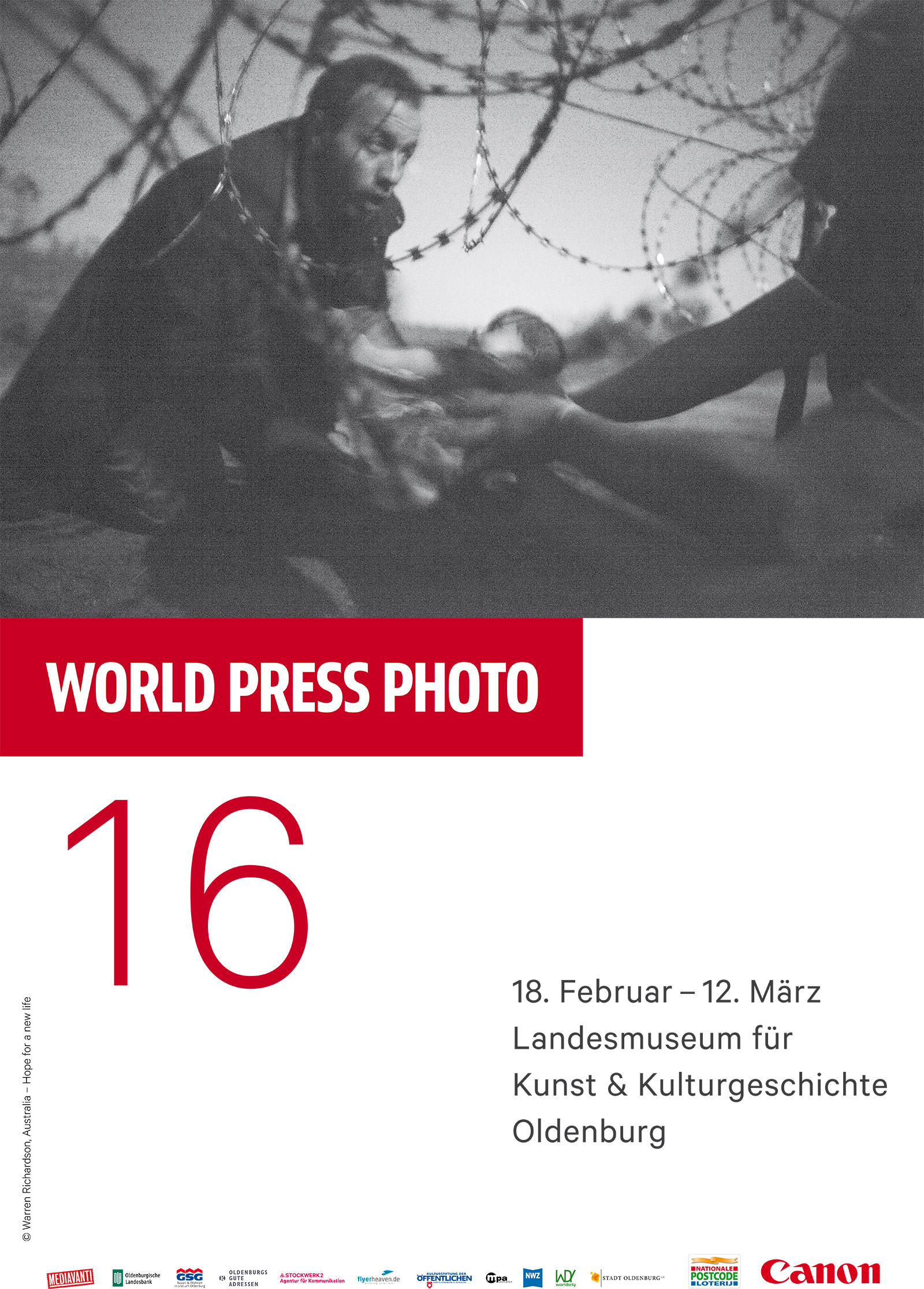 Plakat World Press Photo 16 Landesmuseum für Kunst und Kulturgeschichte Oldenburg